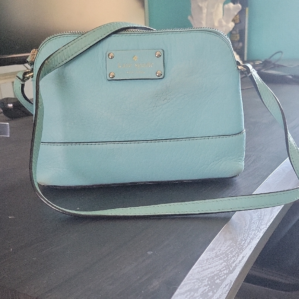 Kate Spade Blue Crossbody Bag with Adjustable Strap